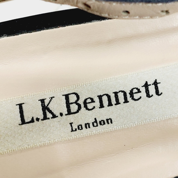 L.K. Bennet Leopard Print Maira Pointed Toe Slingbacks F606 - Picture 8 of 12